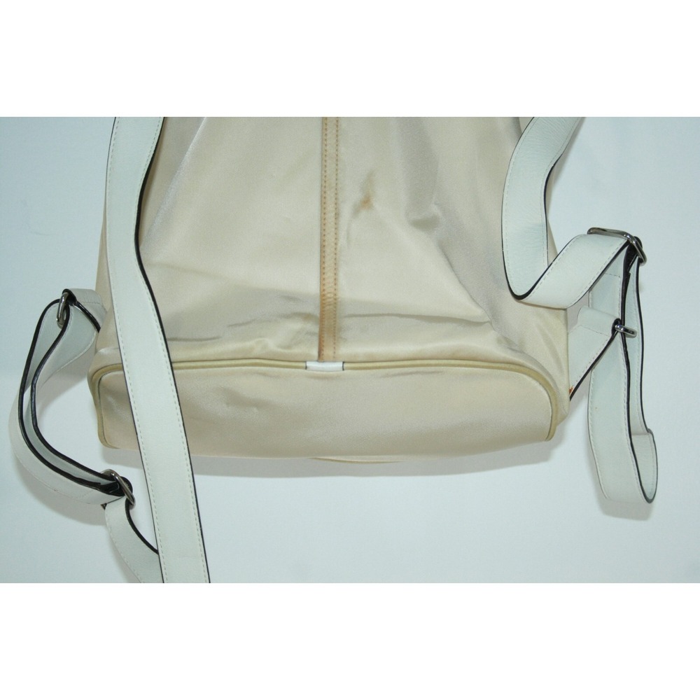 Coach Tan Nylon Double Pocket Drawstring Women's Backpack Purse Bag 6258 - Picture 6 of 12
